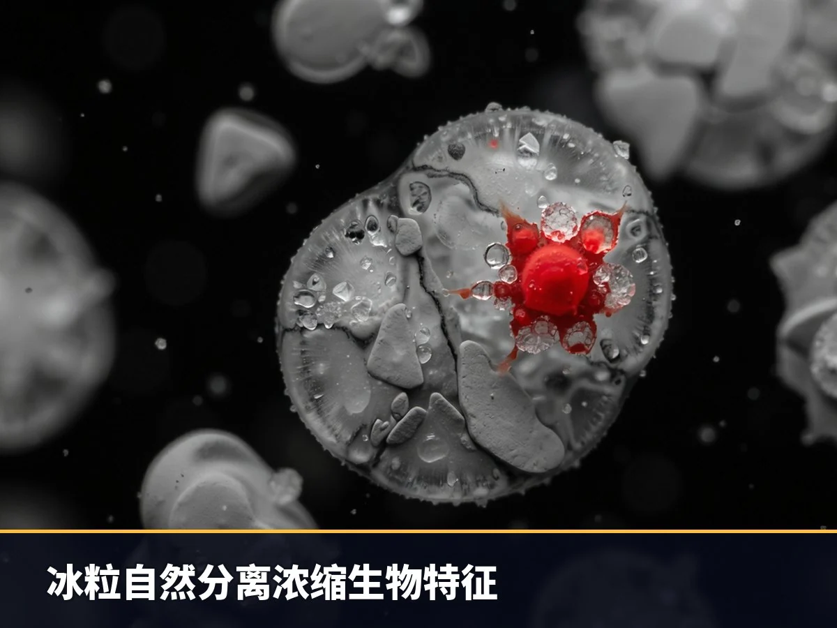 冰粒自然分离浓缩生物特征