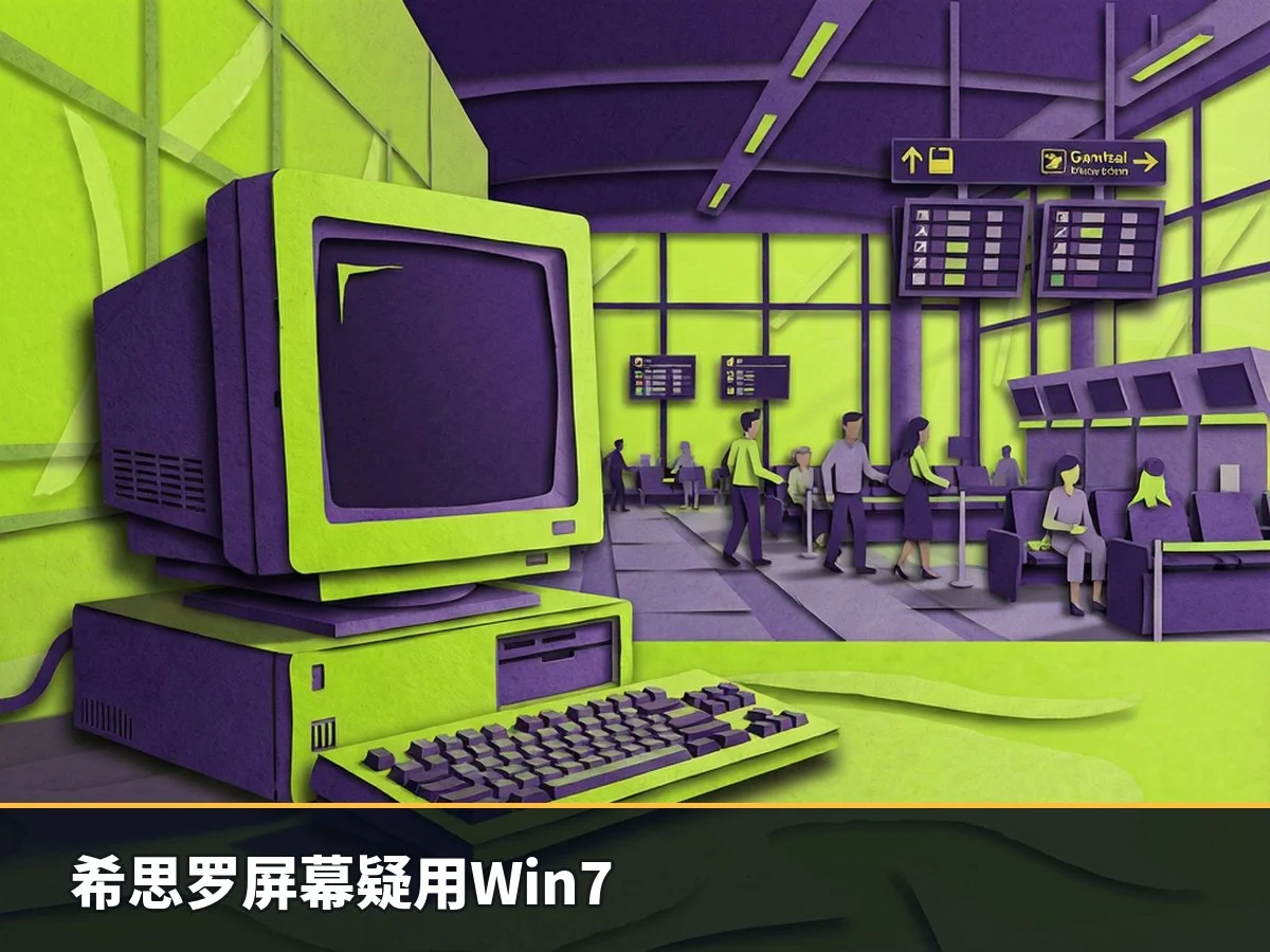 希思罗屏幕疑用Win7