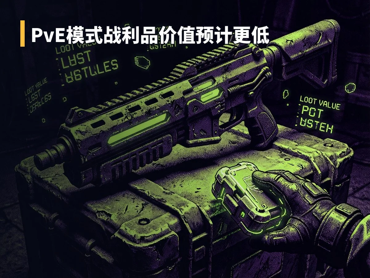 PvE模式战利品价值预计更低