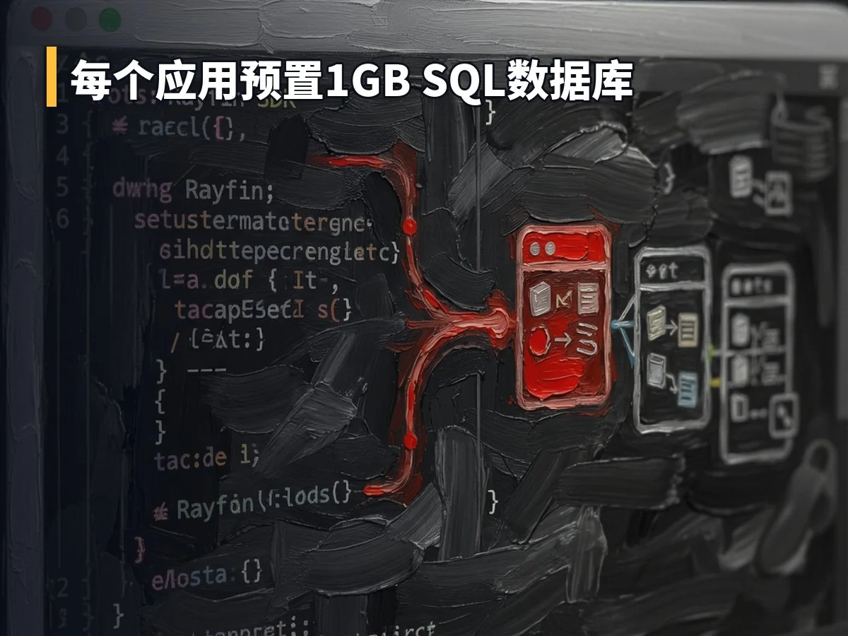 每个应用预置1GB SQL数据库
