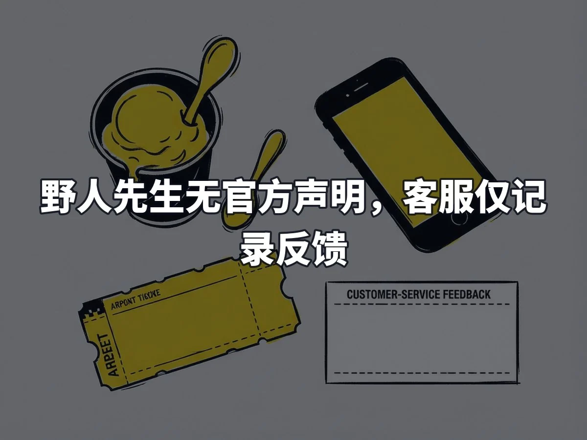 野人先生无官方声明,客服仅记录反馈