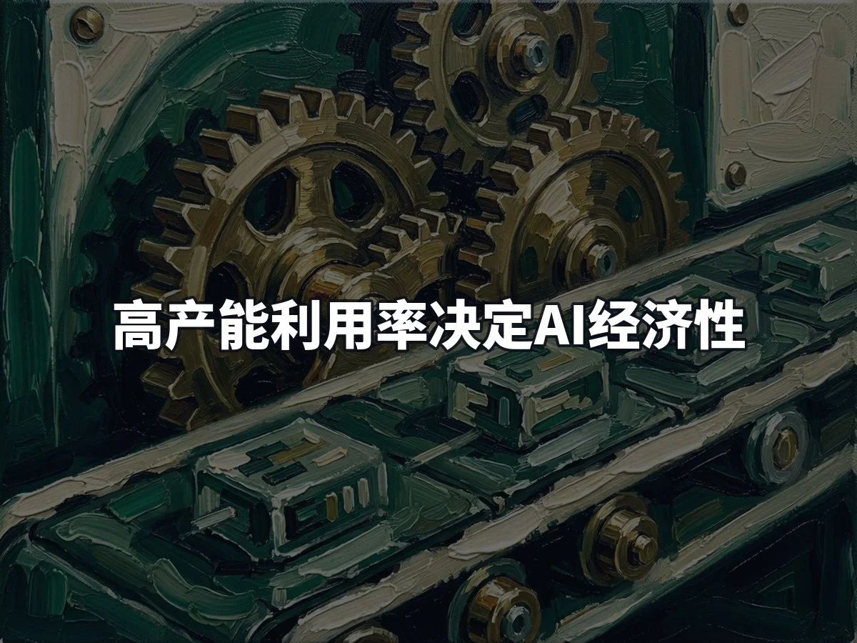 高产能利用率决定AI经济性