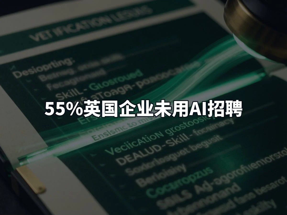 55%英国企业未用AI招聘