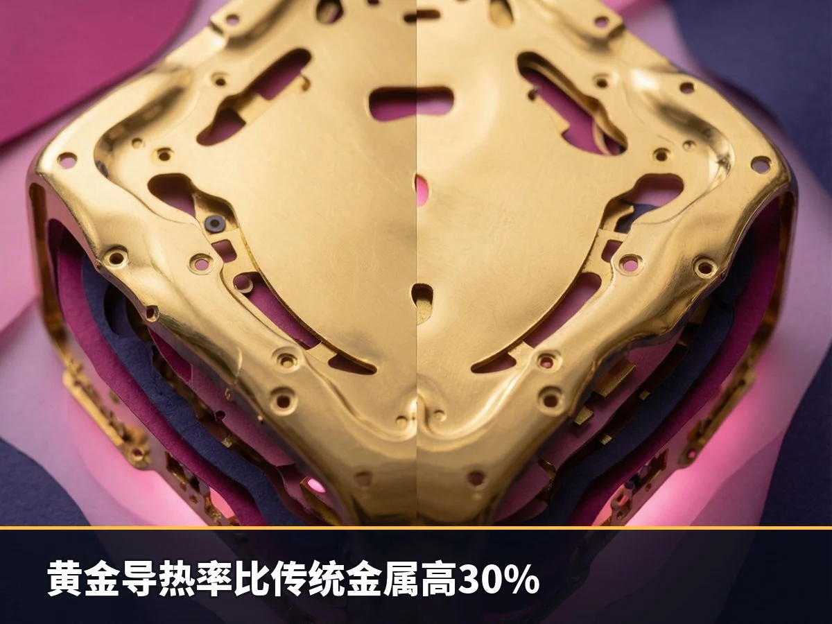 黄金导热率比传统金属高30%