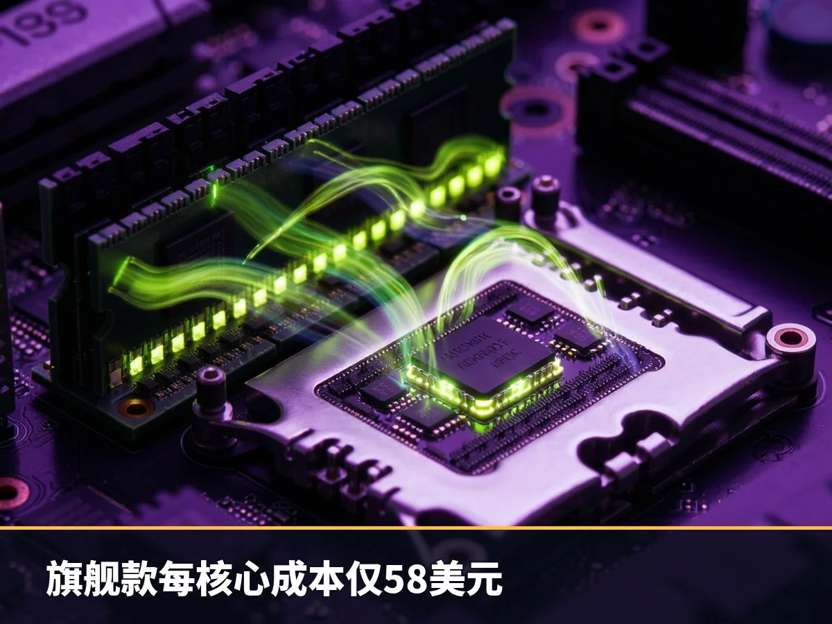 旗舰款每核心成本仅58美元