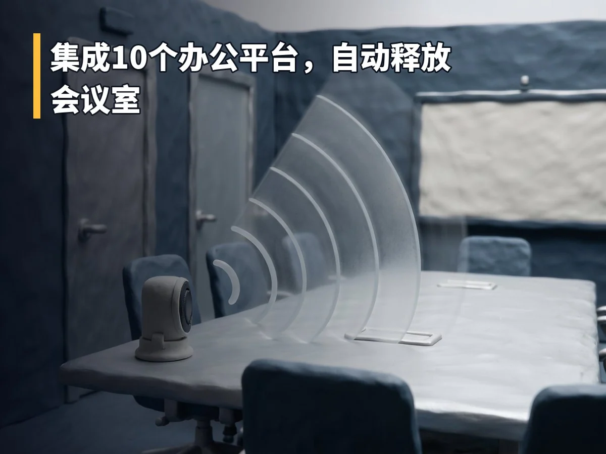 集成10个办公平台,自动释放会议室
