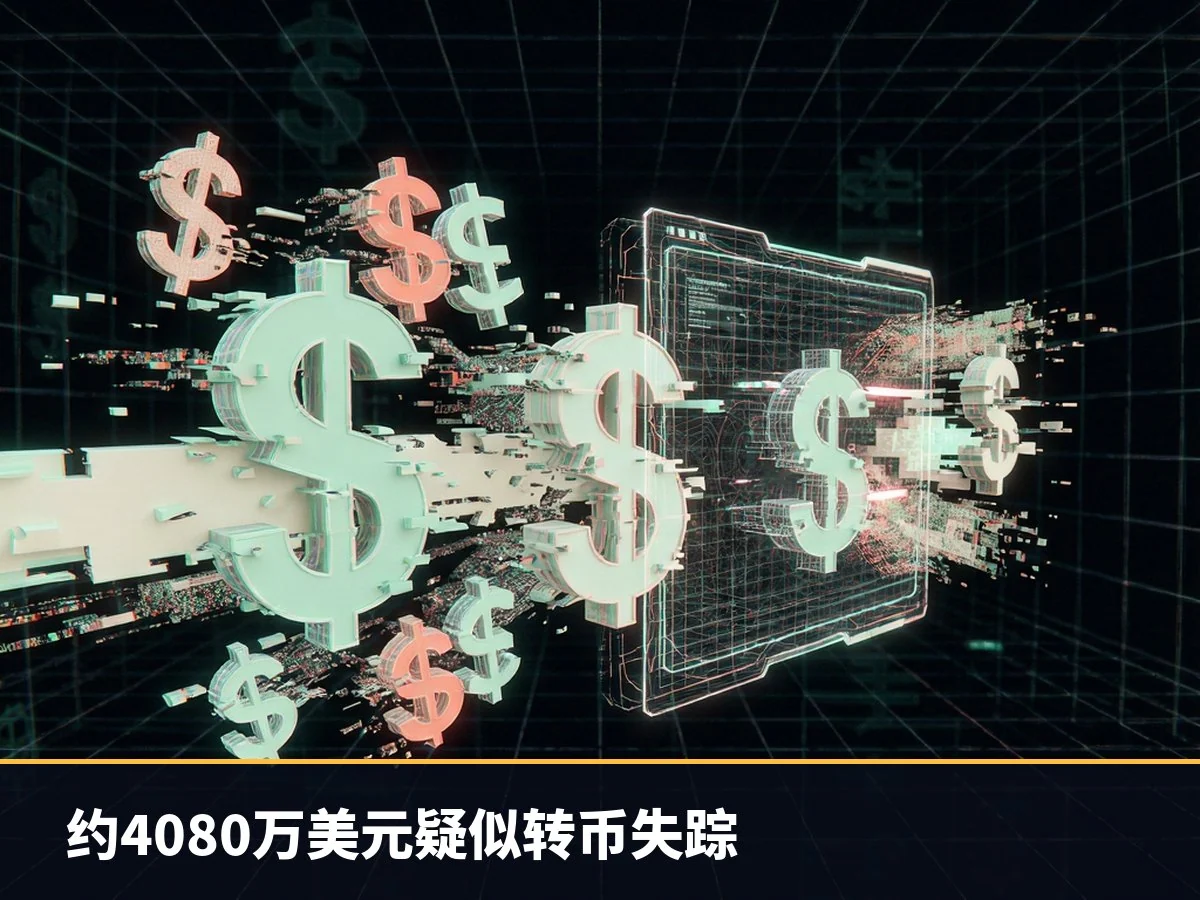 约4080万美元疑似转币失踪