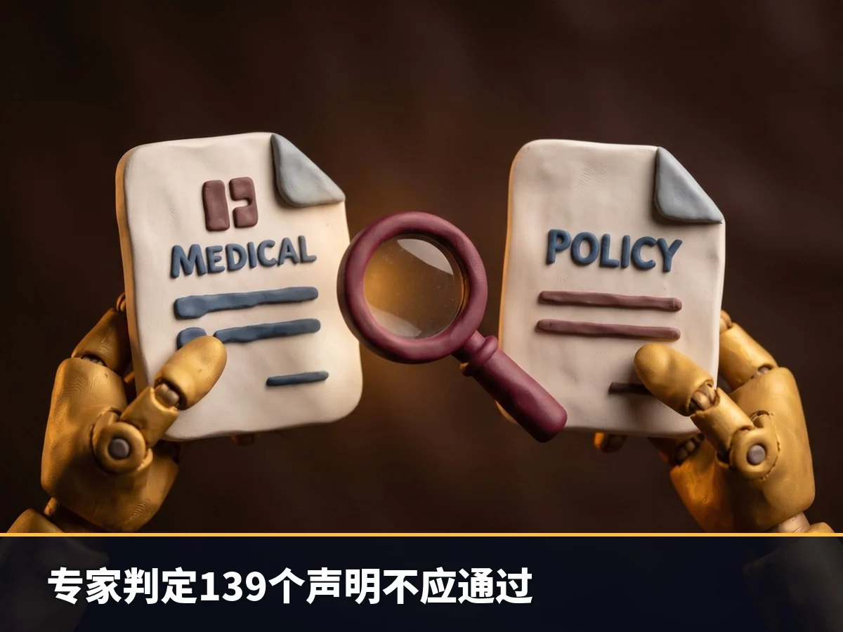 专家判定139个声明不应通过