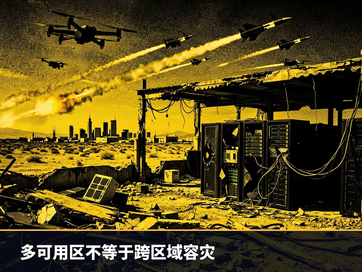 多可用区不等于跨区域容灾