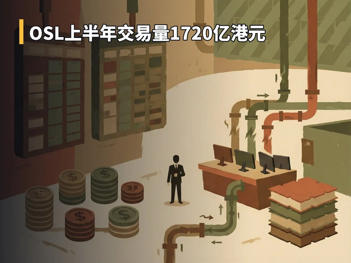 OSL上半年交易量1720亿港元