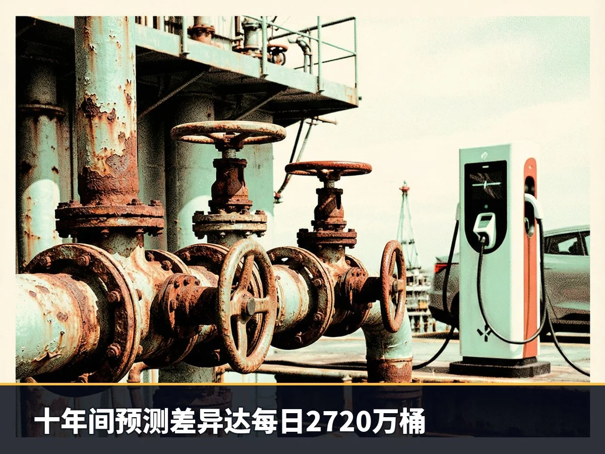 十年间预测差异达每日2720万桶