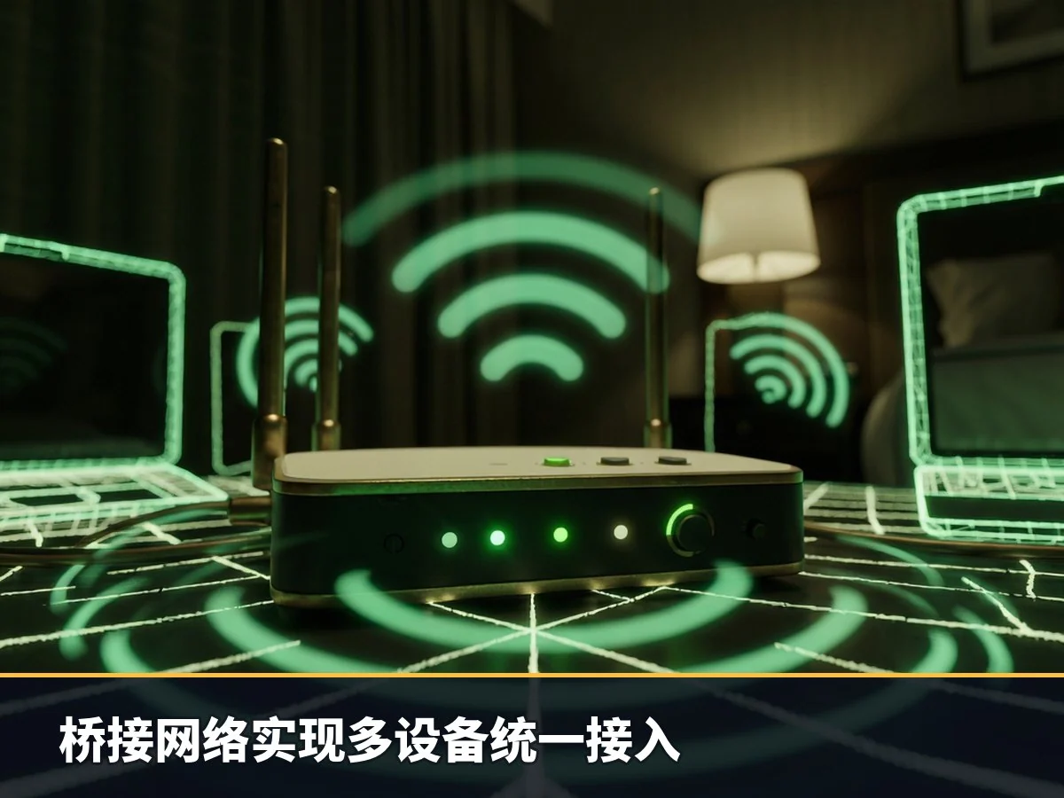 桥接网络实现多设备统一接入