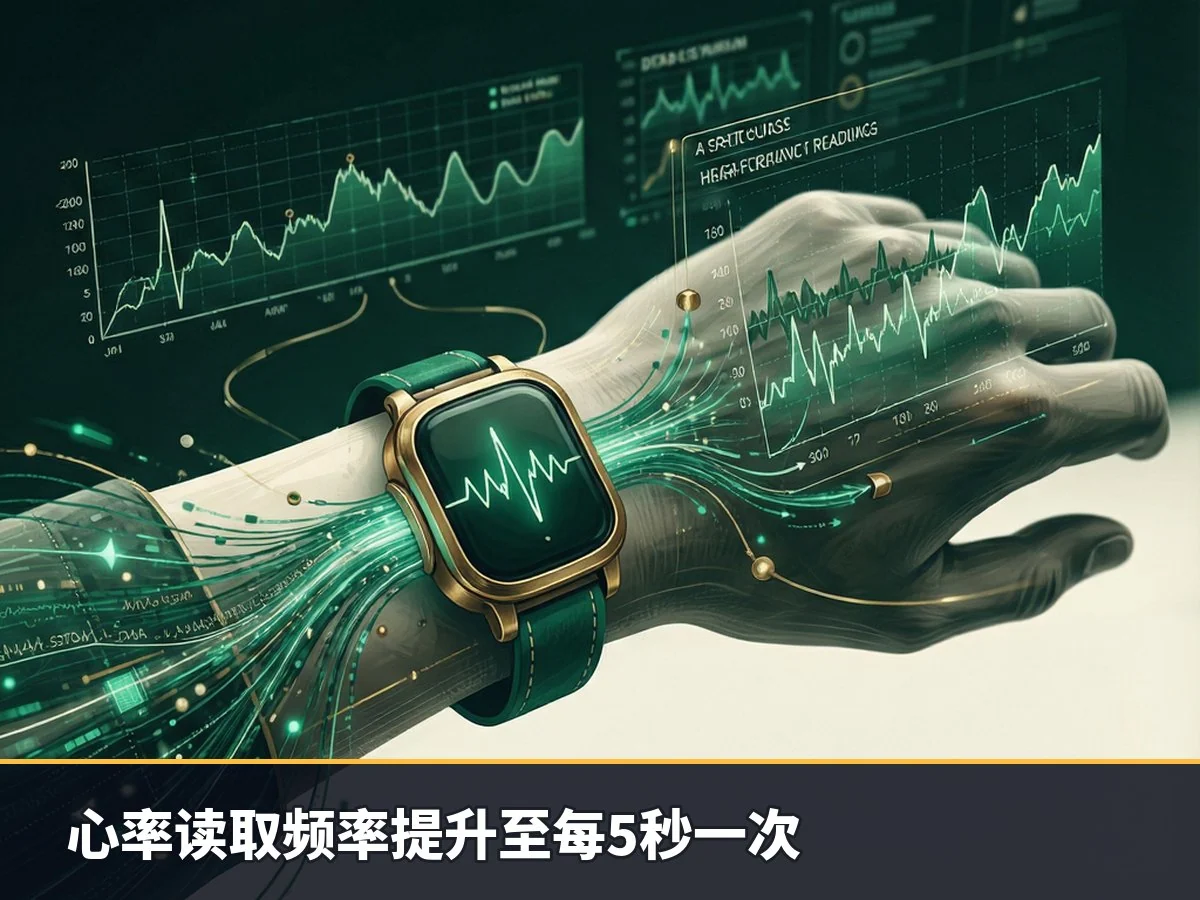 心率读取频率提升至每5秒一次