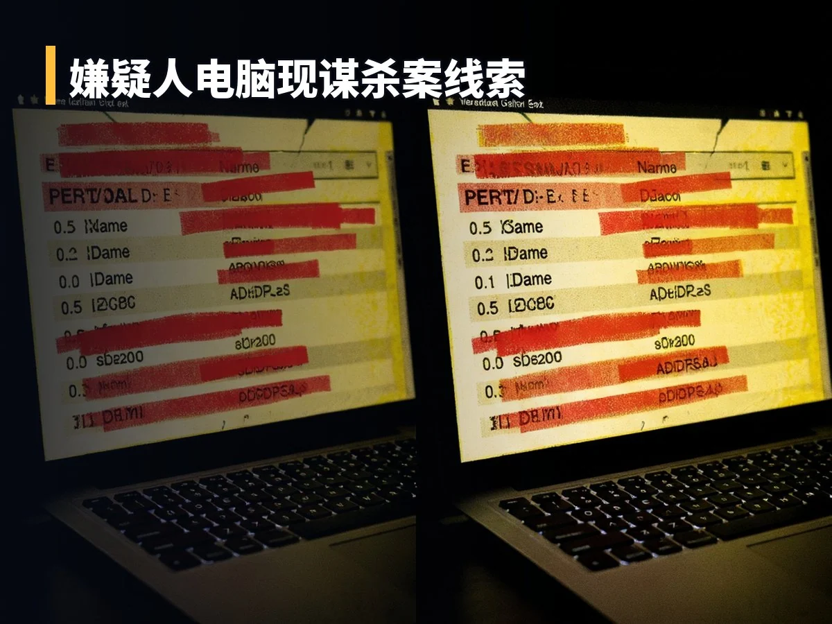 嫌疑人电脑现谋杀案线索