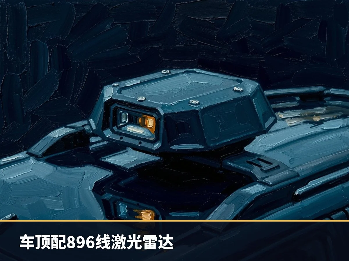 车顶配896线激光雷达