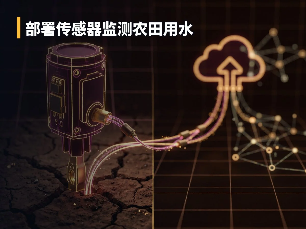 部署传感器监测农田用水