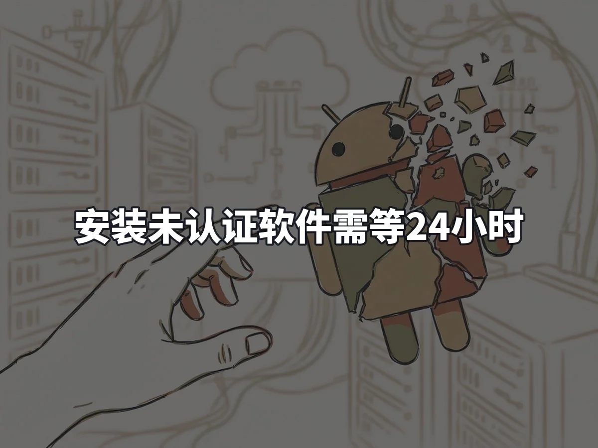 安装未认证软件需等24小时