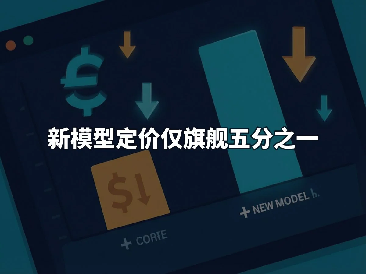 新模型定价仅旗舰五分之一
