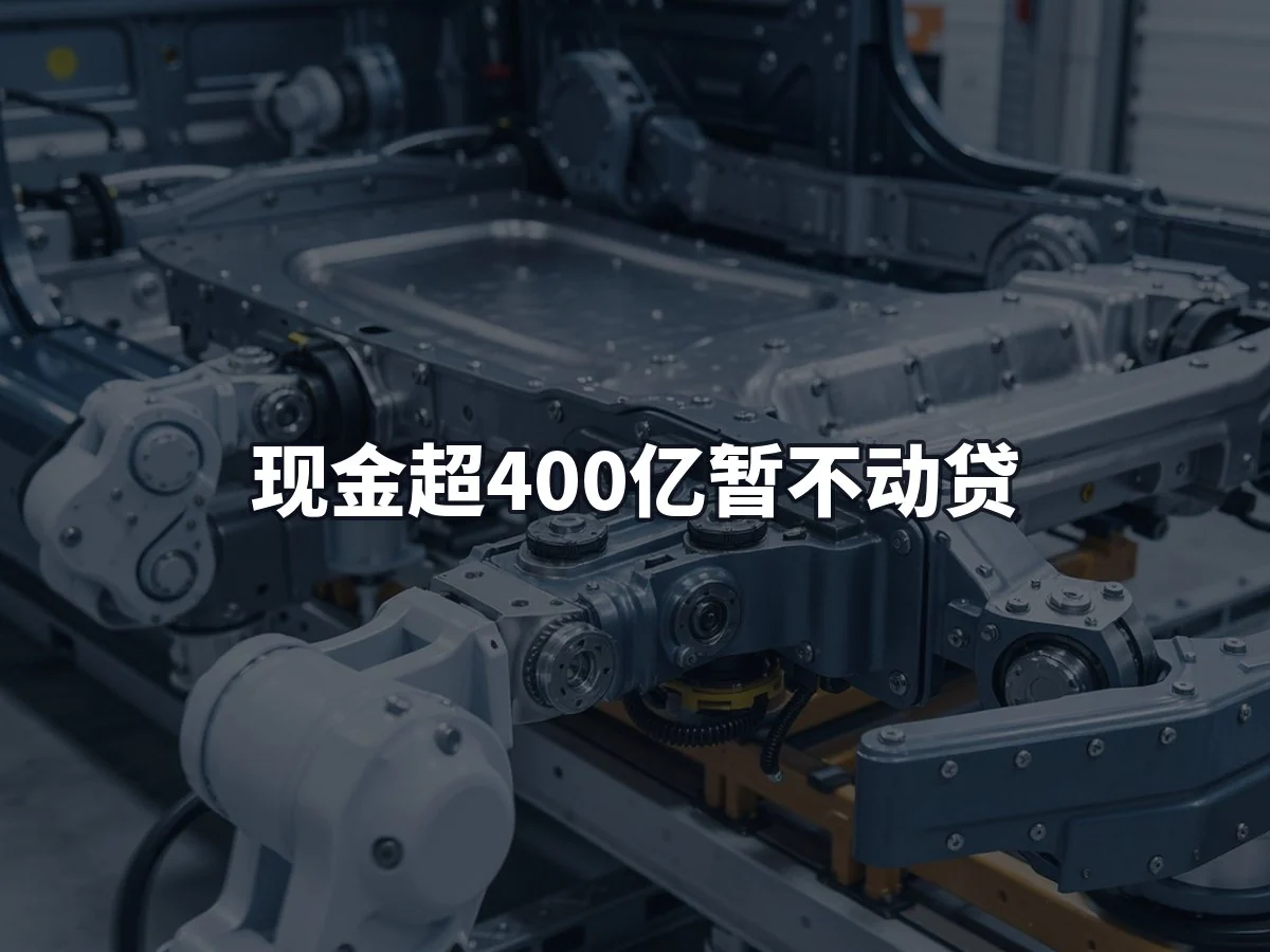 现金超400亿暂不动贷