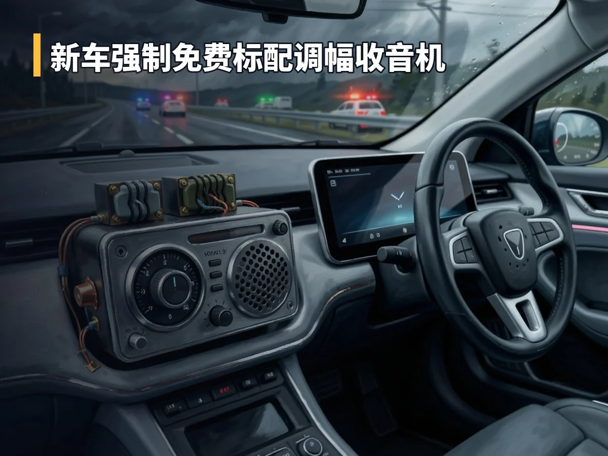 新车强制免费标配调幅收音机