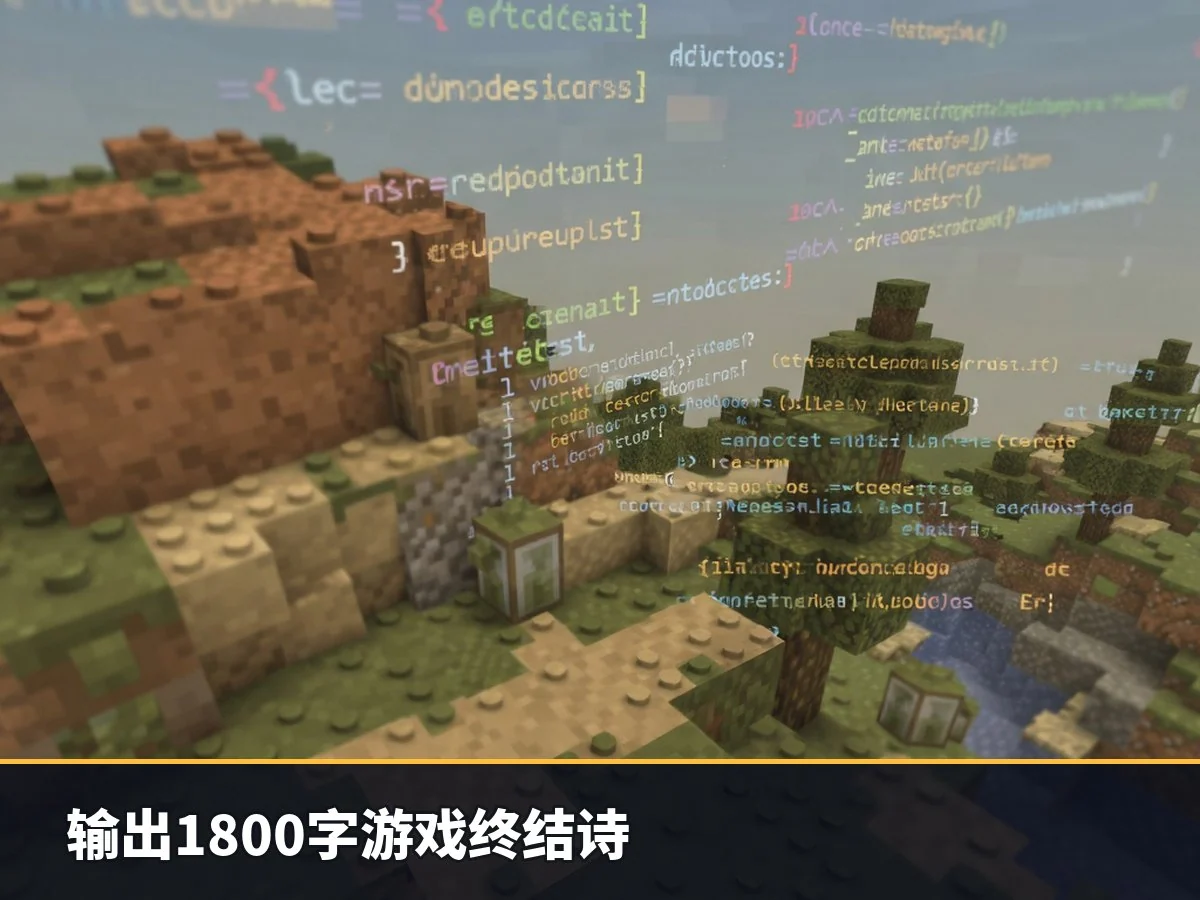 输出1800字游戏终结诗