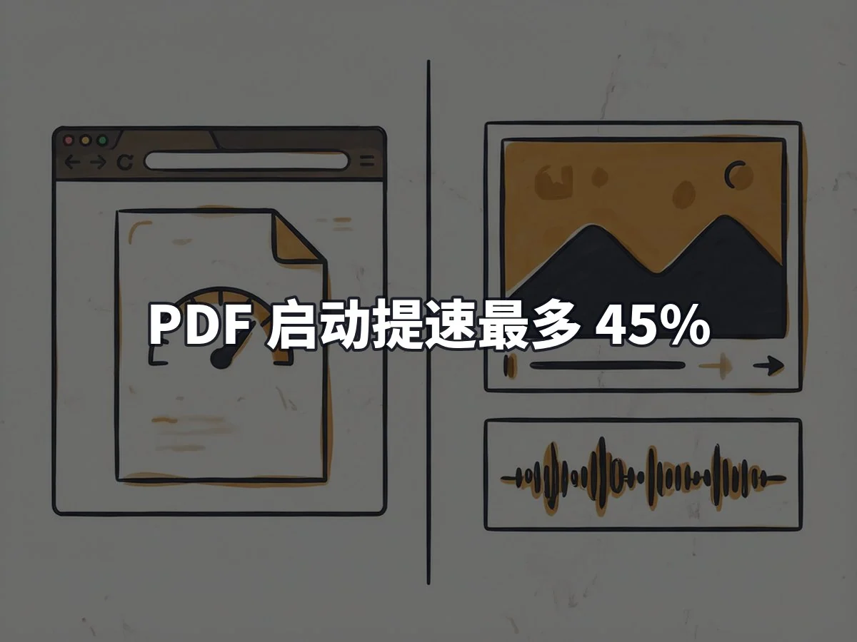 PDF 启动提速最多 45%