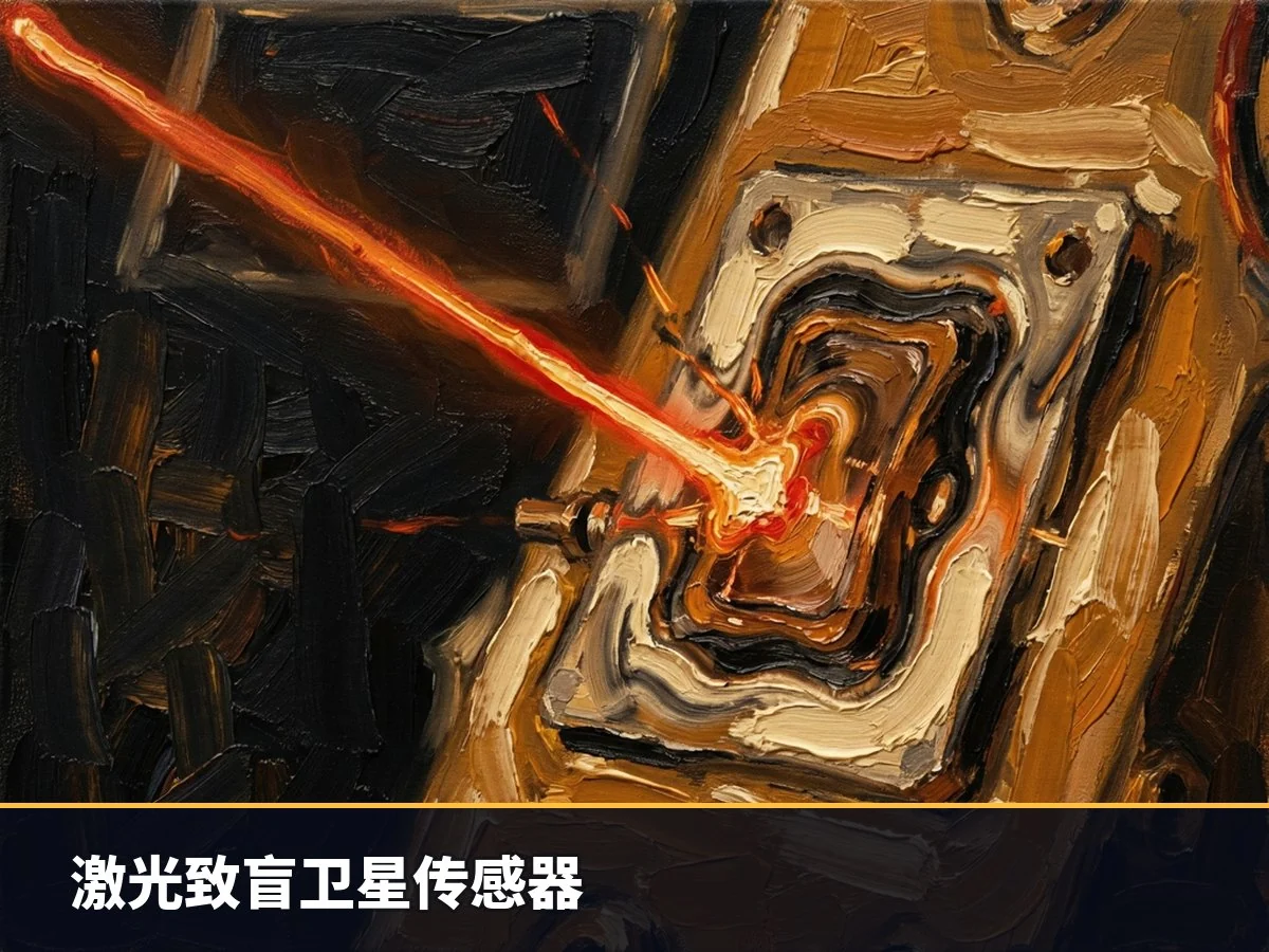 激光致盲卫星传感器