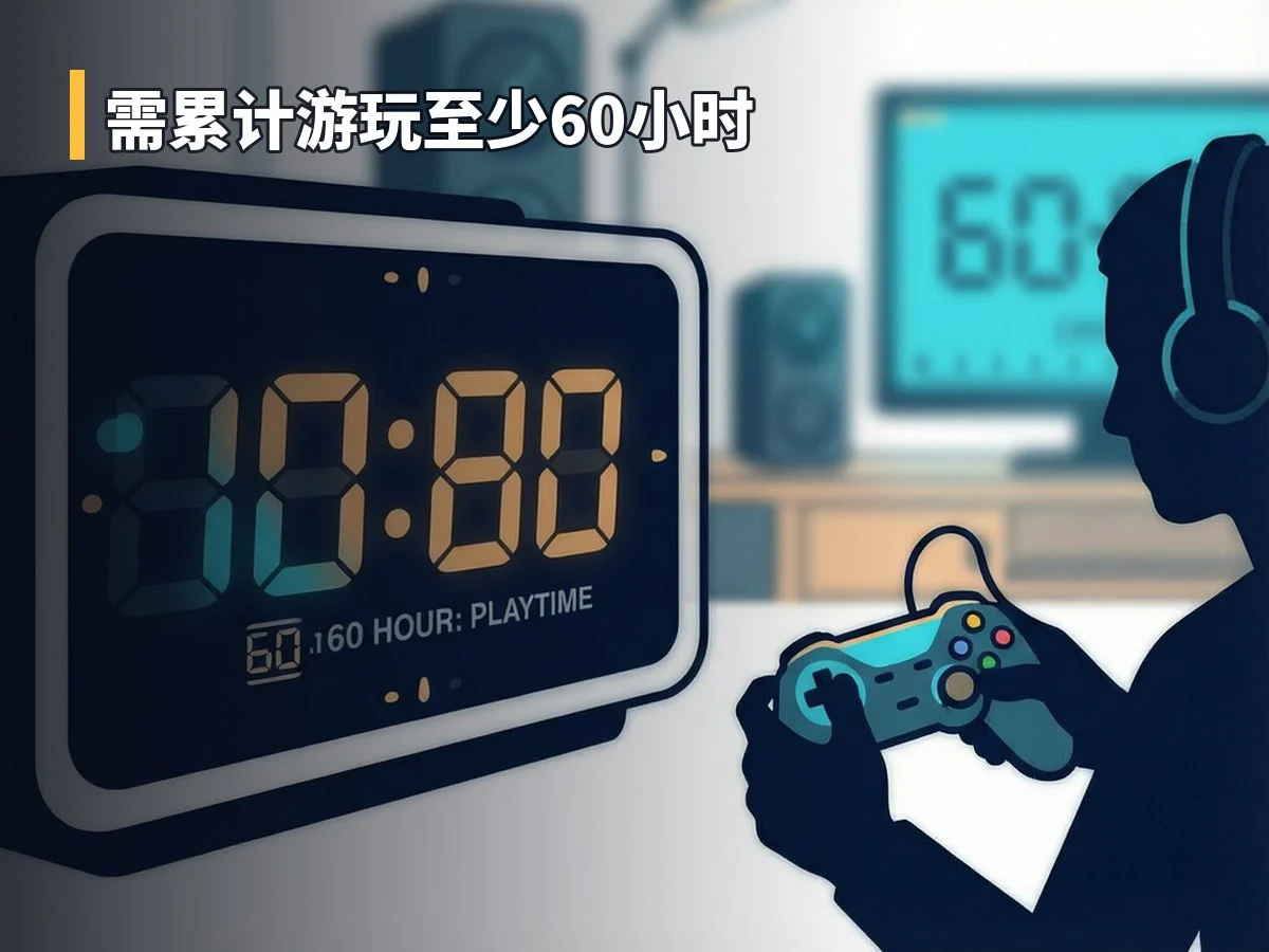 需累计游玩至少60小时