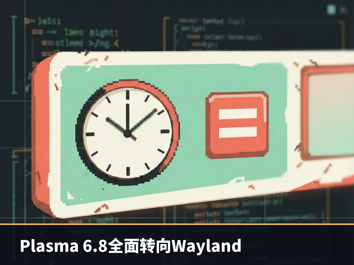 Plasma 6.8全面转向Wayland