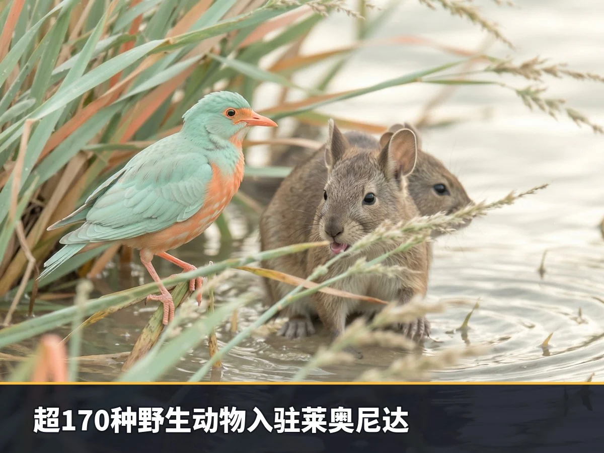 超170种野生动物入驻莱奥尼达