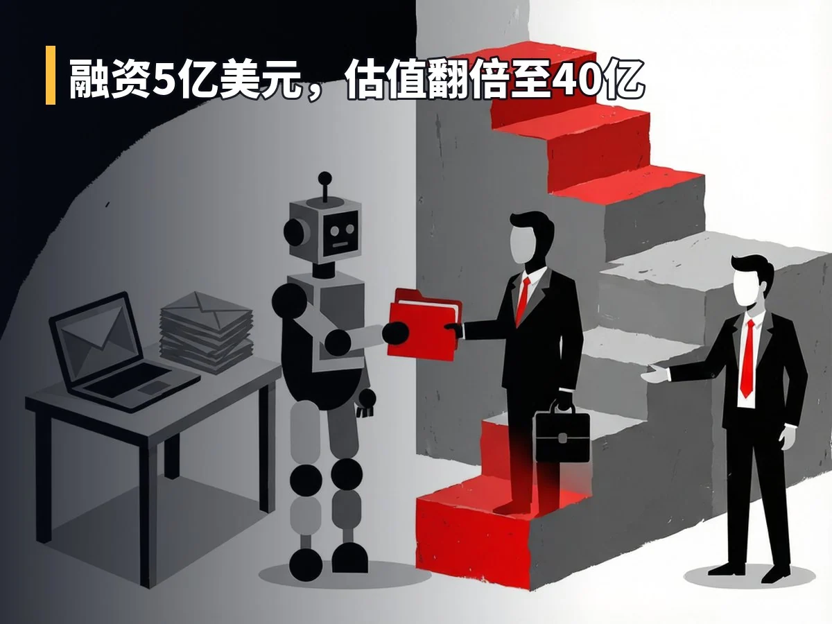 融资5亿美元,估值翻倍至40亿