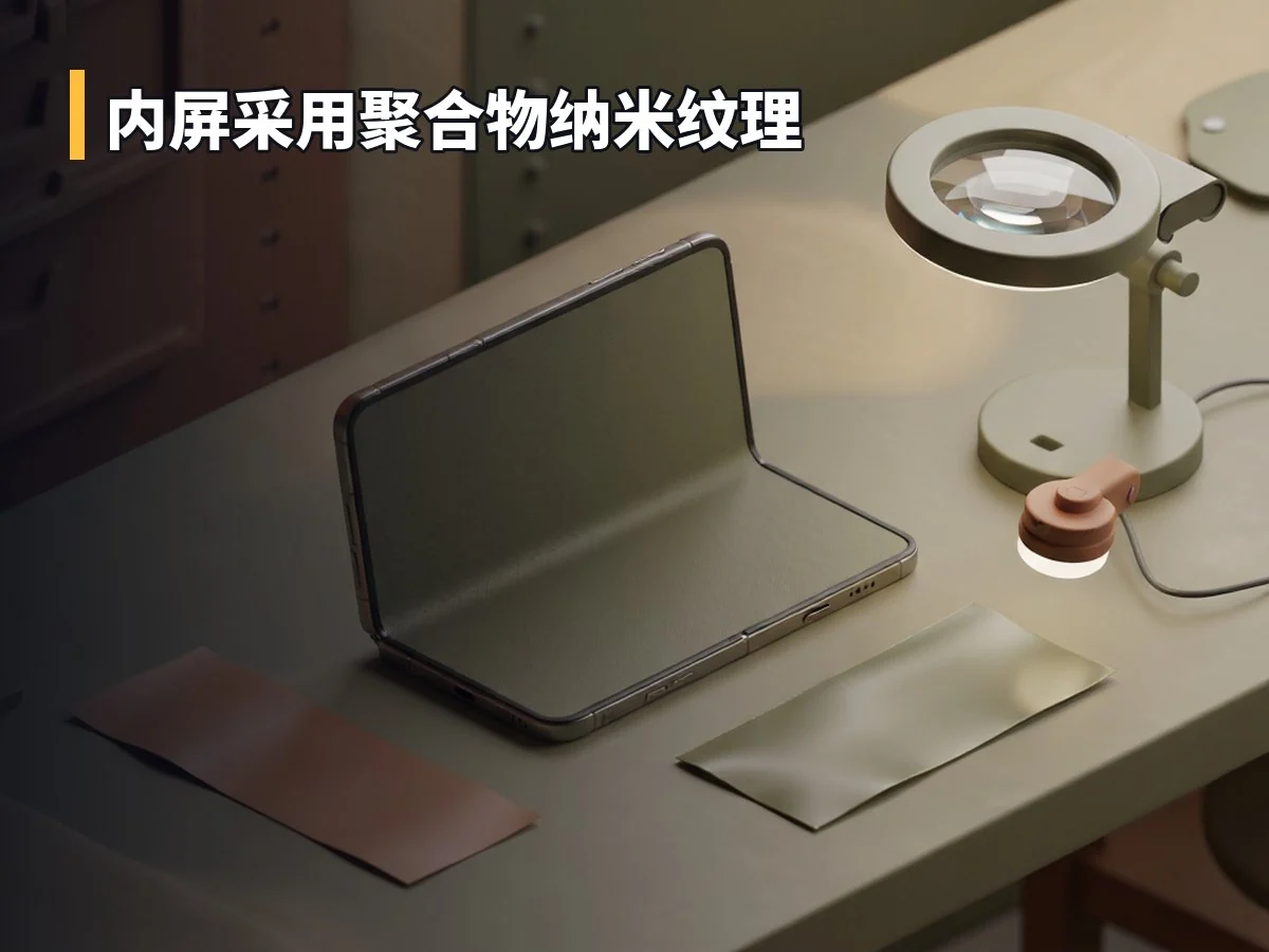 内屏采用聚合物纳米纹理