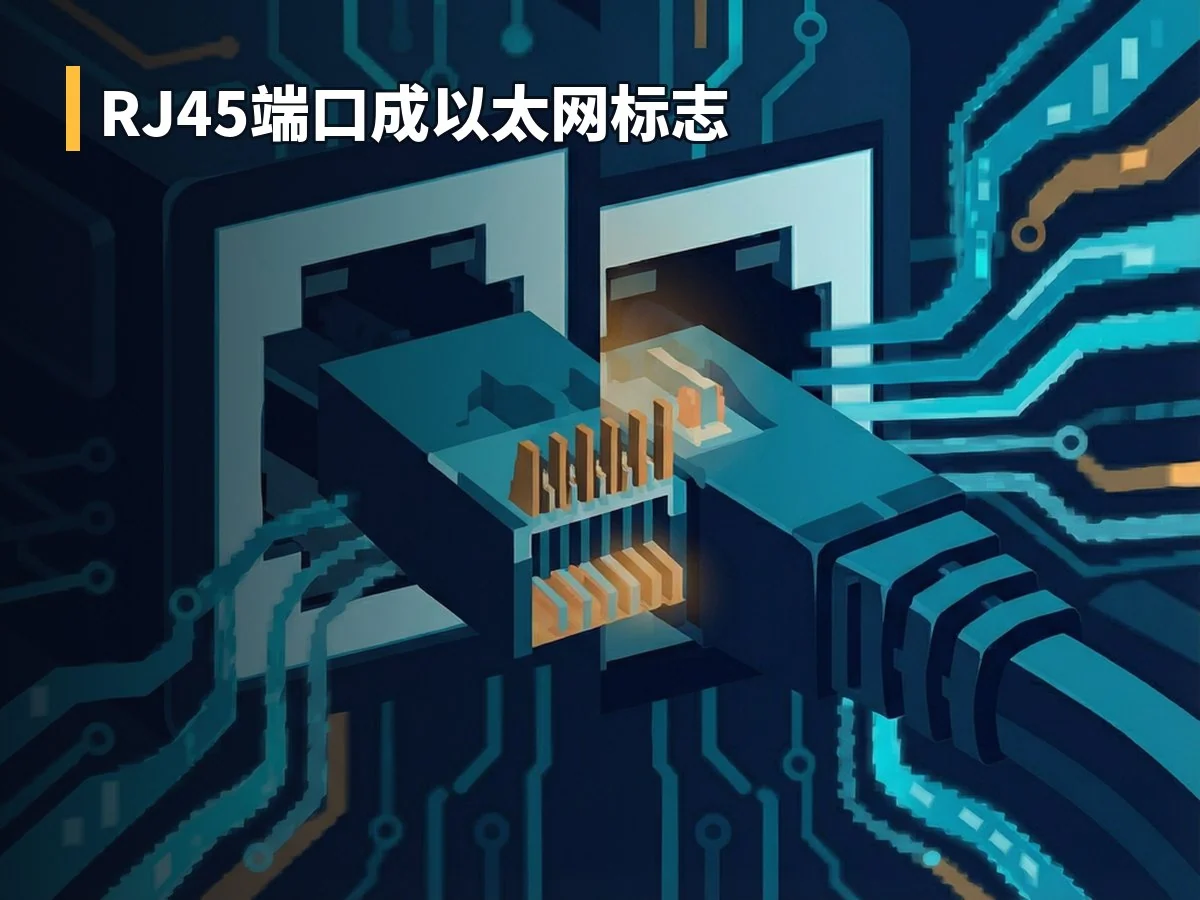 RJ45端口成以太网标志