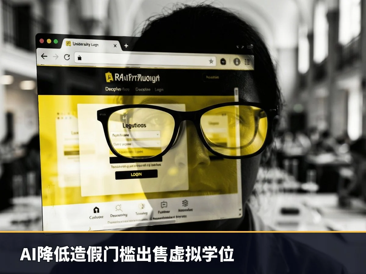 AI降低造假门槛出售虚拟学位