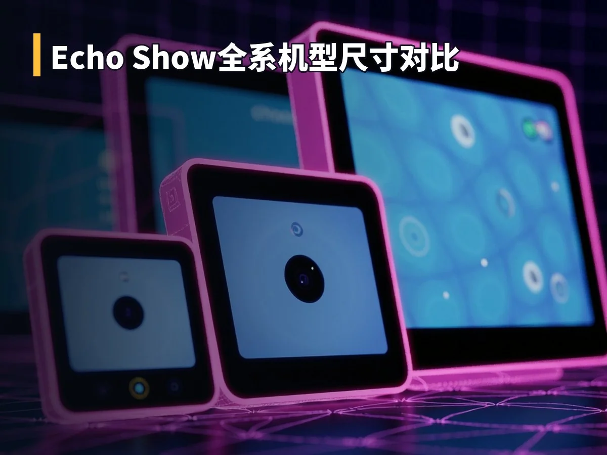 Echo Show全系机型尺寸对比