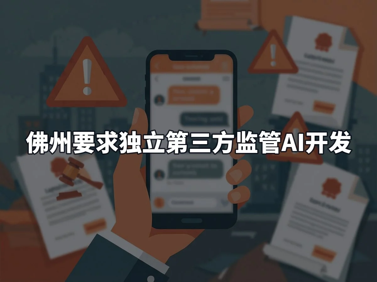 佛州要求独立第三方监管AI开发