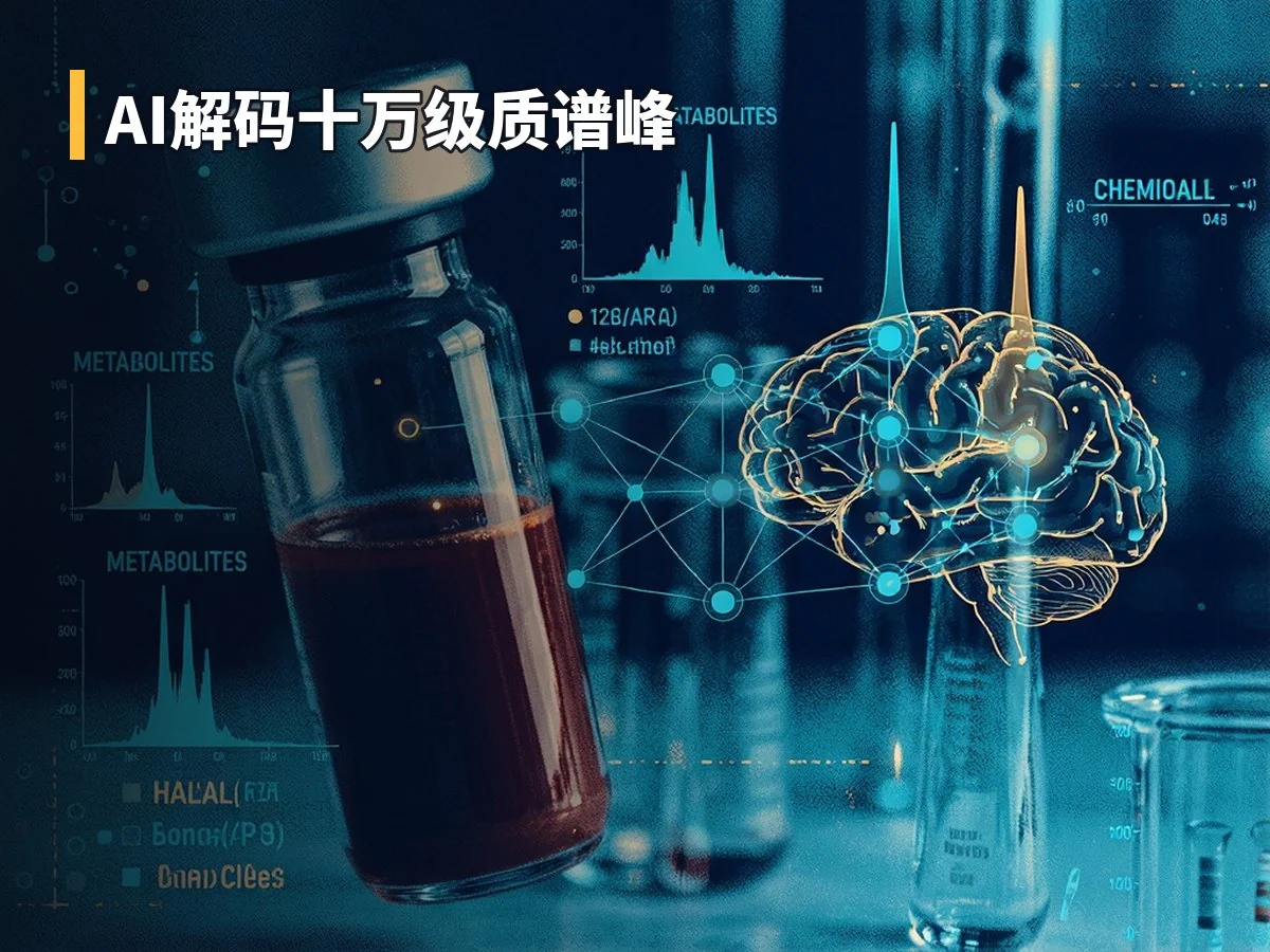 AI解码十万级质谱峰