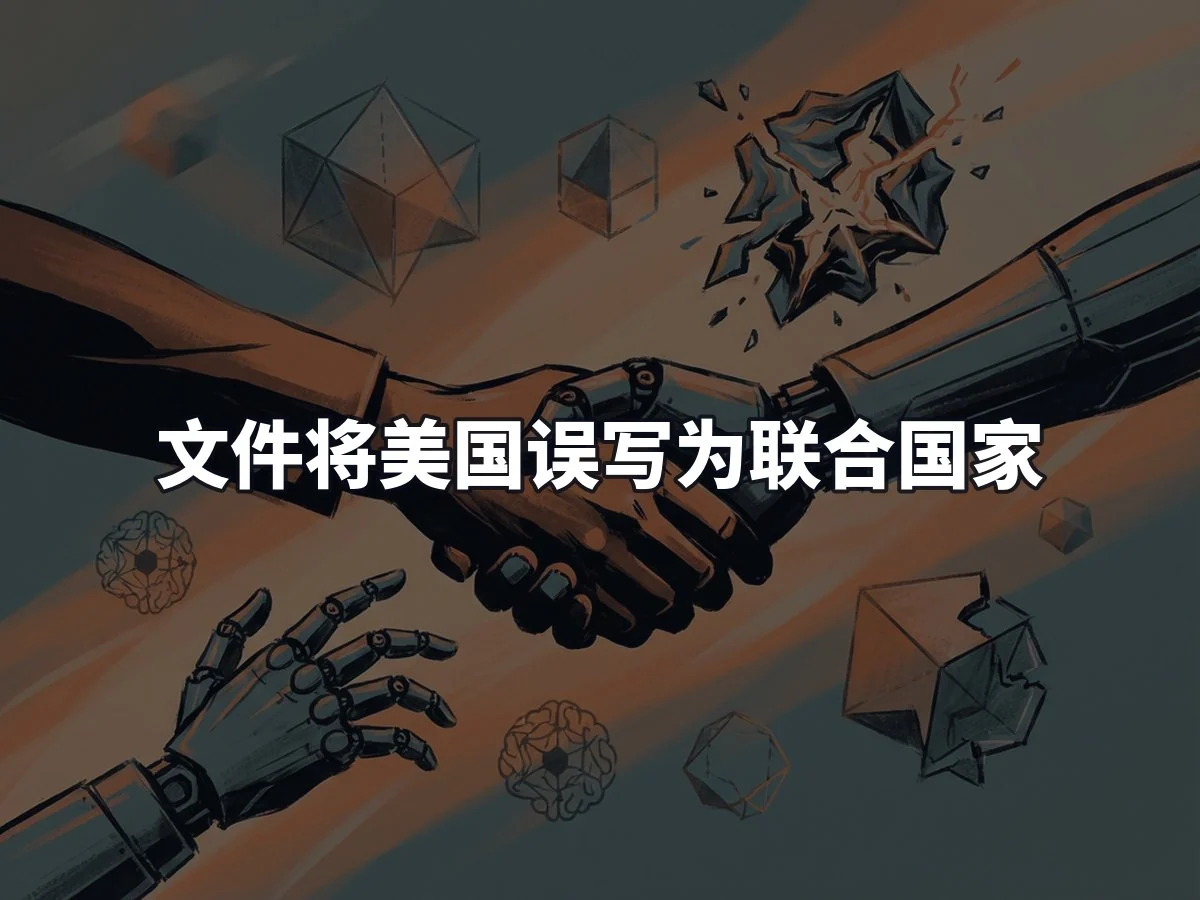文件将美国误写为联合国家