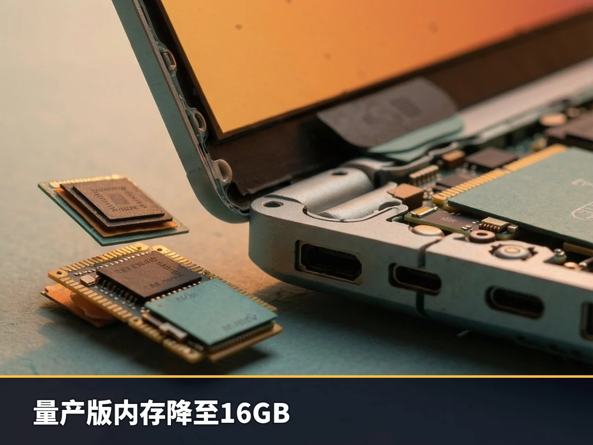 量产版内存降至16GB