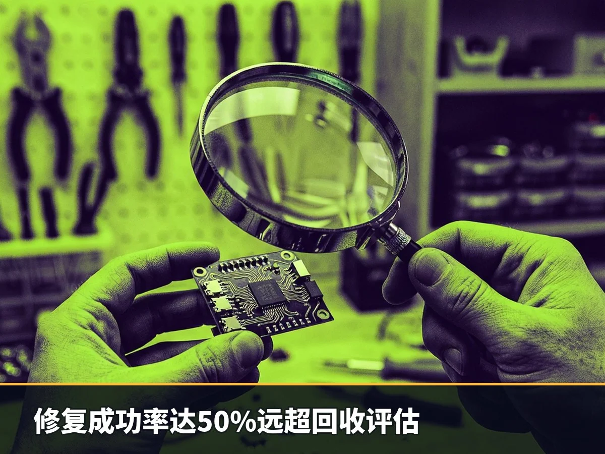 修复成功率达50%远超回收评估