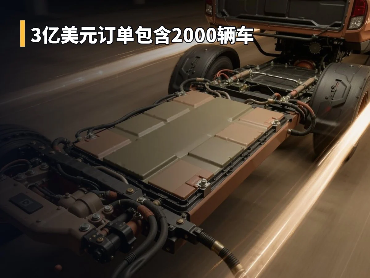 3亿美元订单包含2000辆车