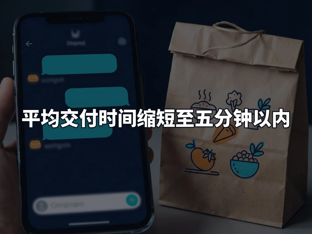 平均交付时间缩短至五分钟以内