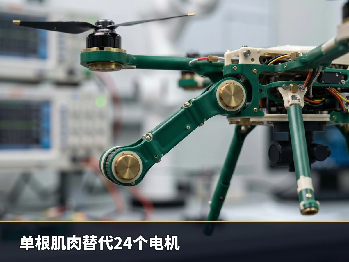 单根肌肉替代24个电机