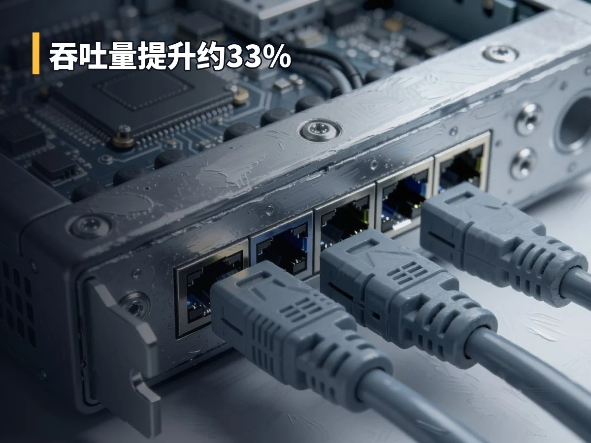 吞吐量提升约33%
