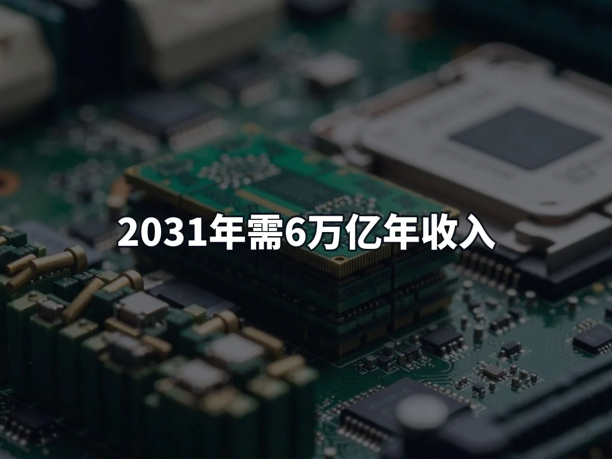 2031年需6万亿年收入