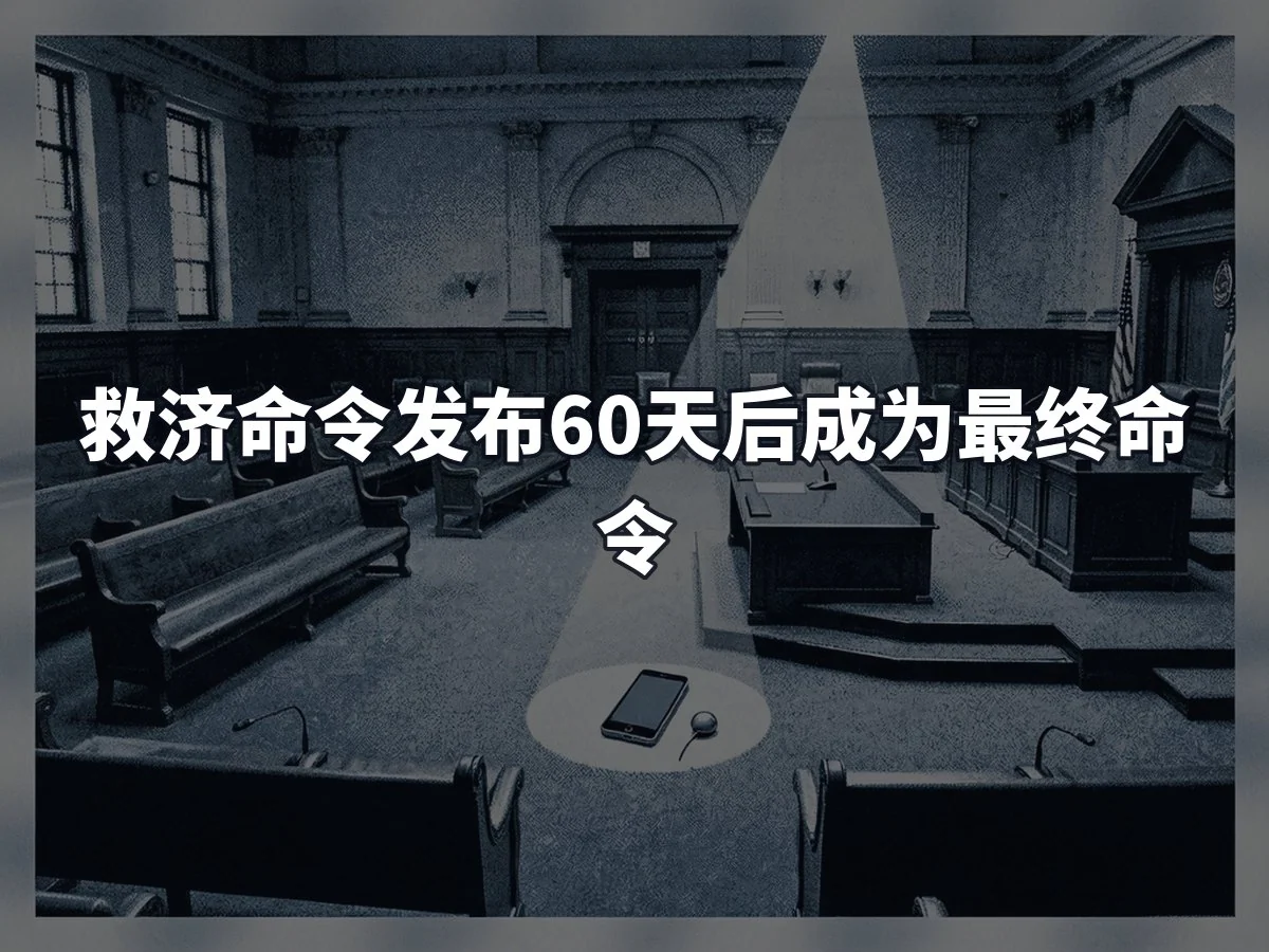 救济命令发布60天后成为最终命令