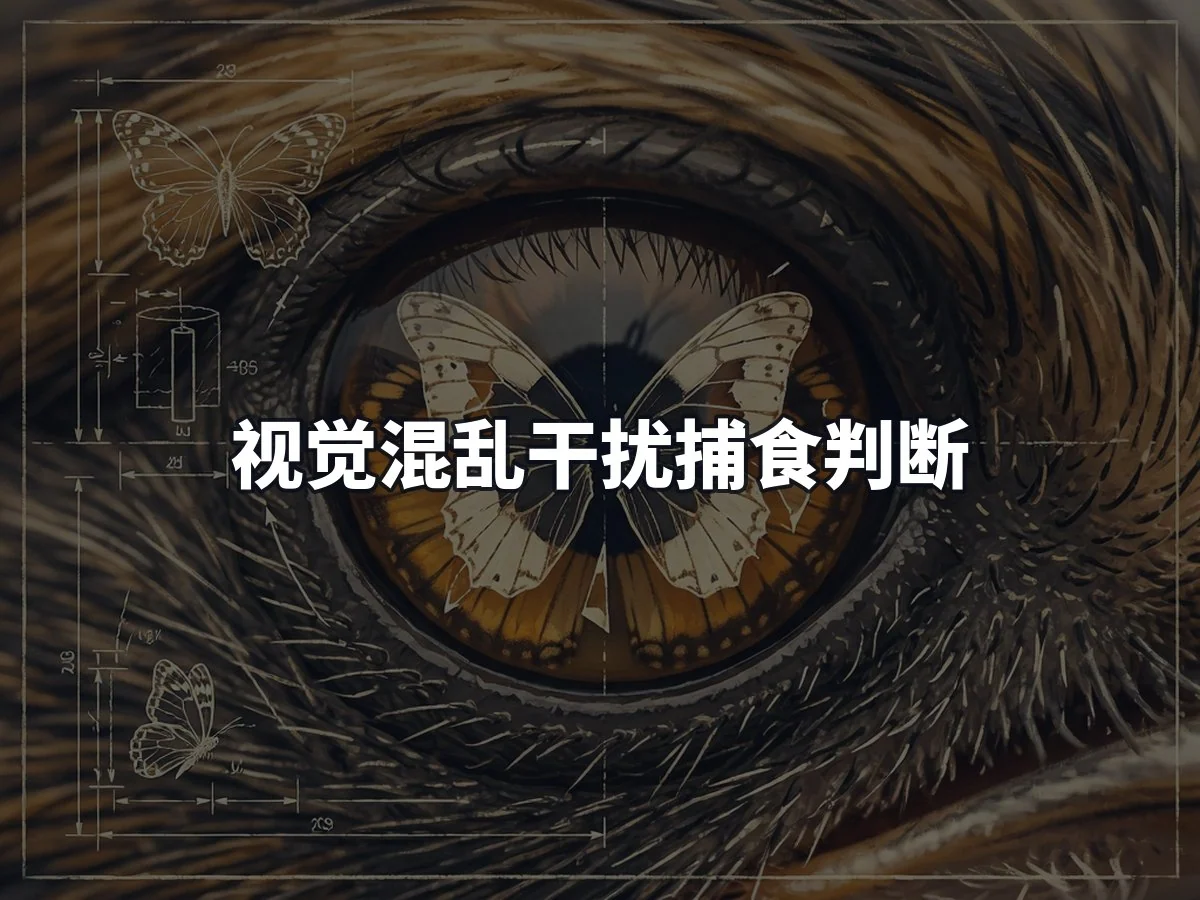 视觉混乱干扰捕食判断