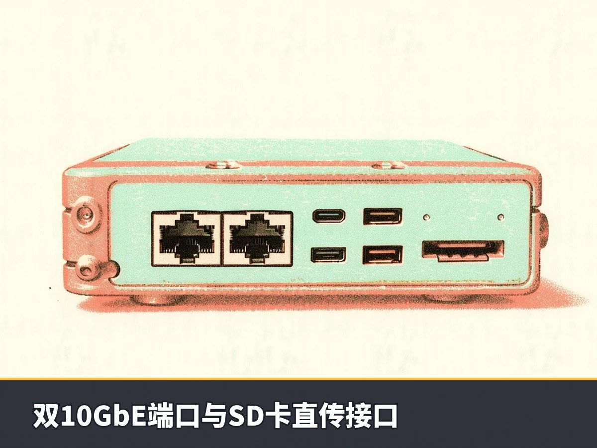 双10GbE端口与SD卡直传接口