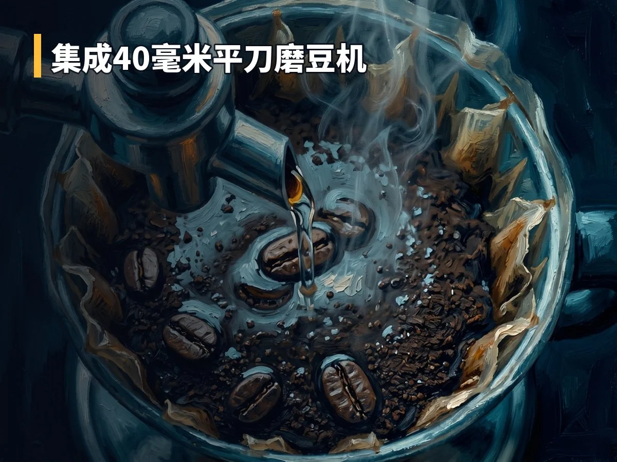 集成40毫米平刀磨豆机