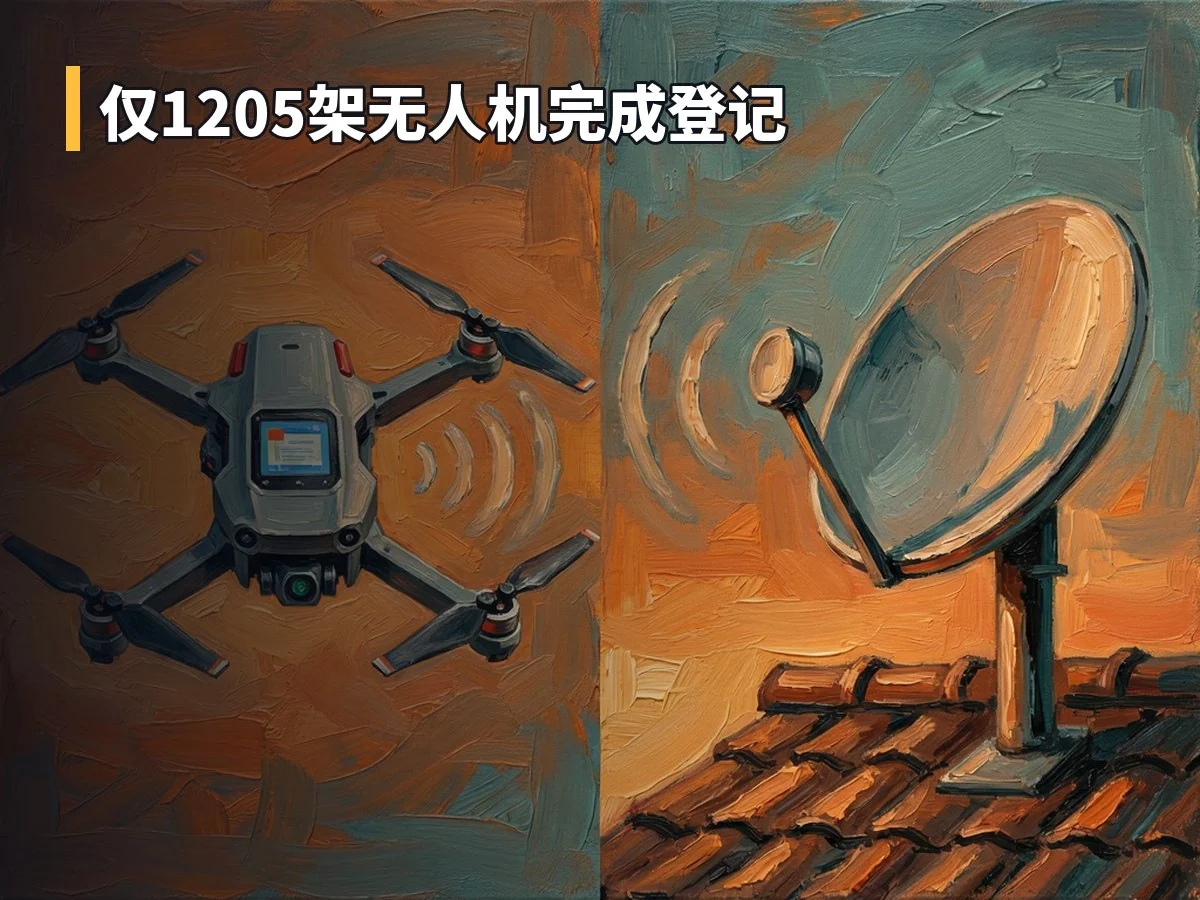 仅1205架无人机完成登记